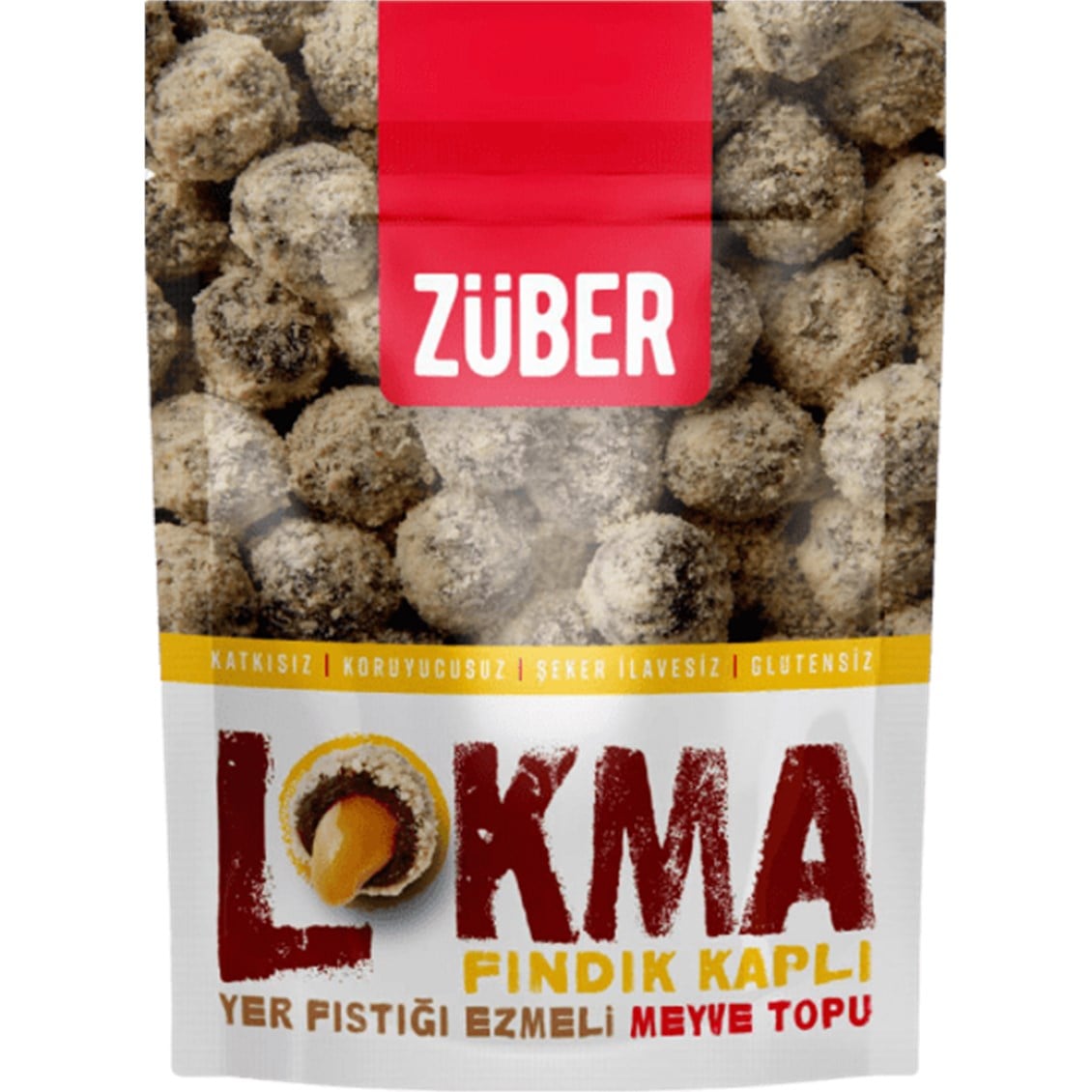 Züber Lokma Fındık Kaplı Mevye Topu 96 Gr