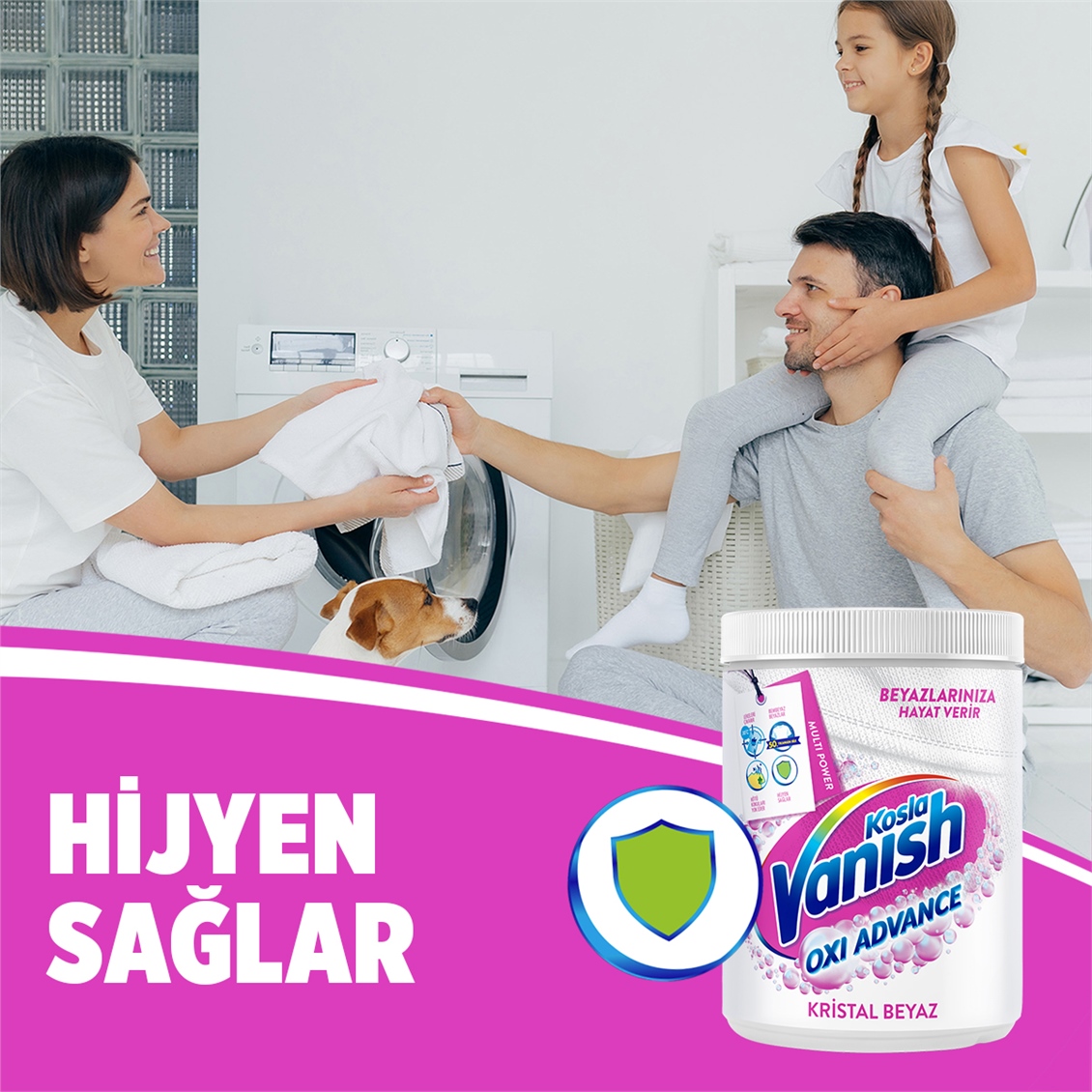 Vanish Multipower Kristal Beyaz Leke Çıkarıcı & Deterjan güçlendirici Toz 400 g