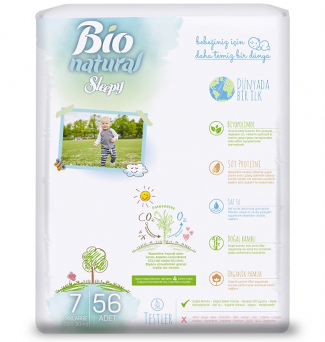 Sleepy Bıo Natural 4lu Jumbo Xxl 56 Lı