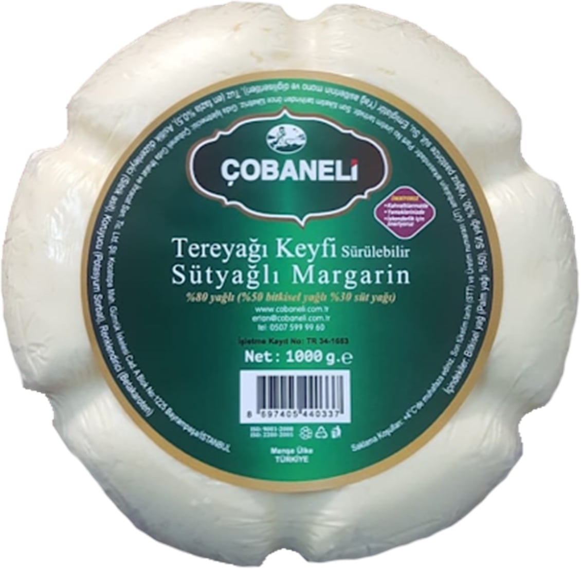 Çobaneli Tereyağ 1000 Gr