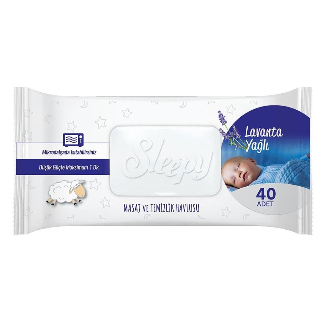  SLEEPY MASAJ VE TEMIZLIK HAVLUSU 40LI 