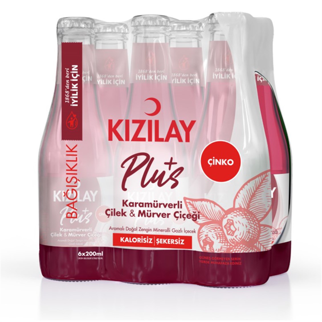 Kızılay Karamürver&Çilek Maden Suyu 200 ml