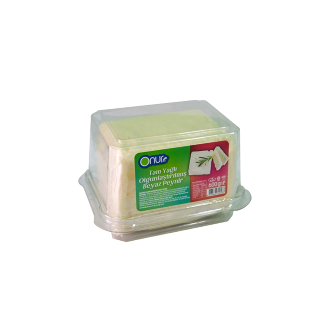  ONUR TAM YAGLI BEYAZ PEYNIR 600 GR 