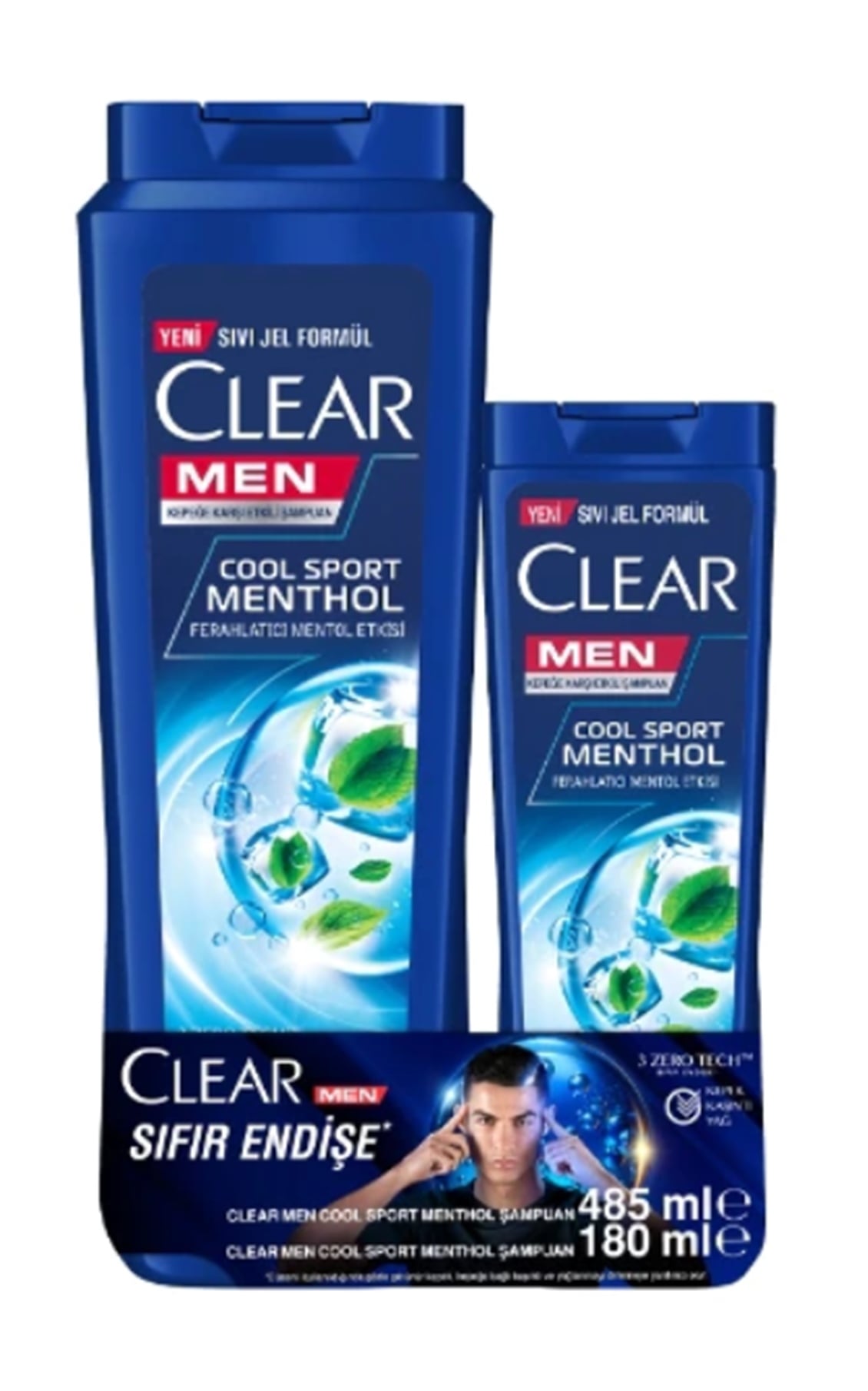 Clear Şampuan 485 ml Men Coolsport + 180 ml Şampuan