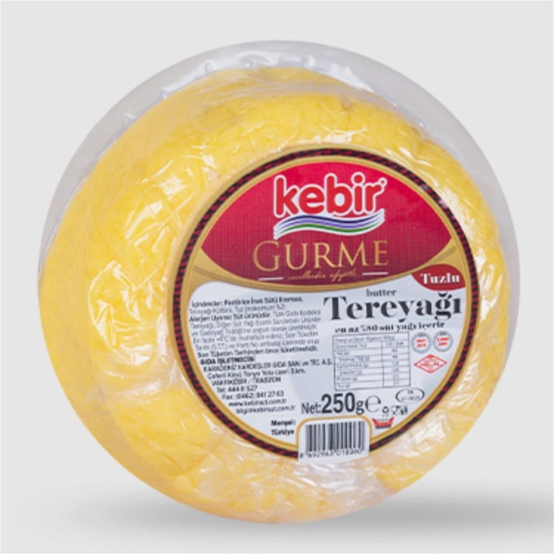 Kebir Tereyağ Gurme Tuzlu 250 gr