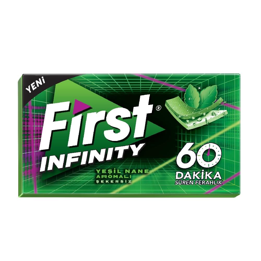 First 60 Dakika Yeşil Naneli Sakız 27 gr