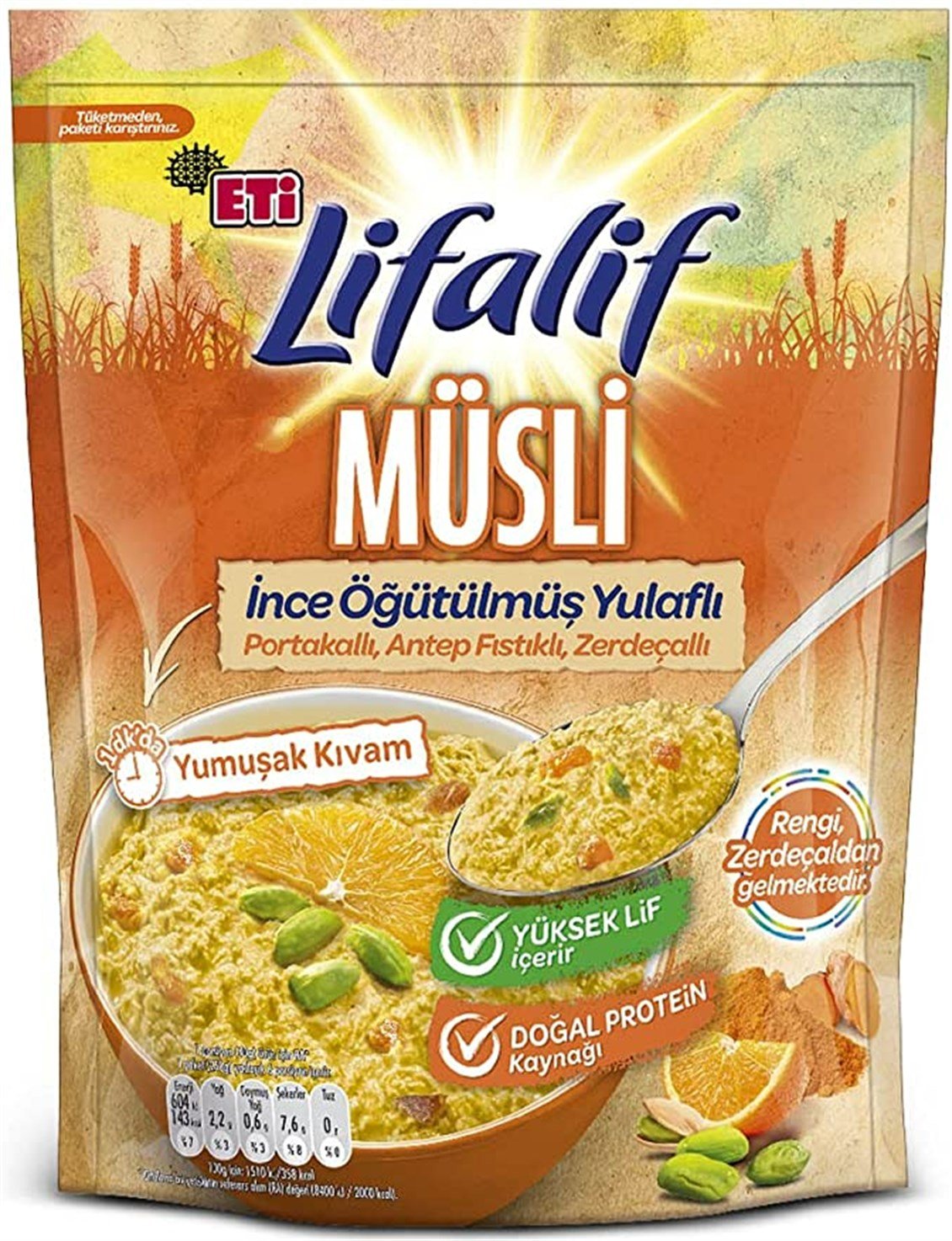 Etı Lıfalıf Antep Fıstıklı ve  Zerdecallı 250 Gr