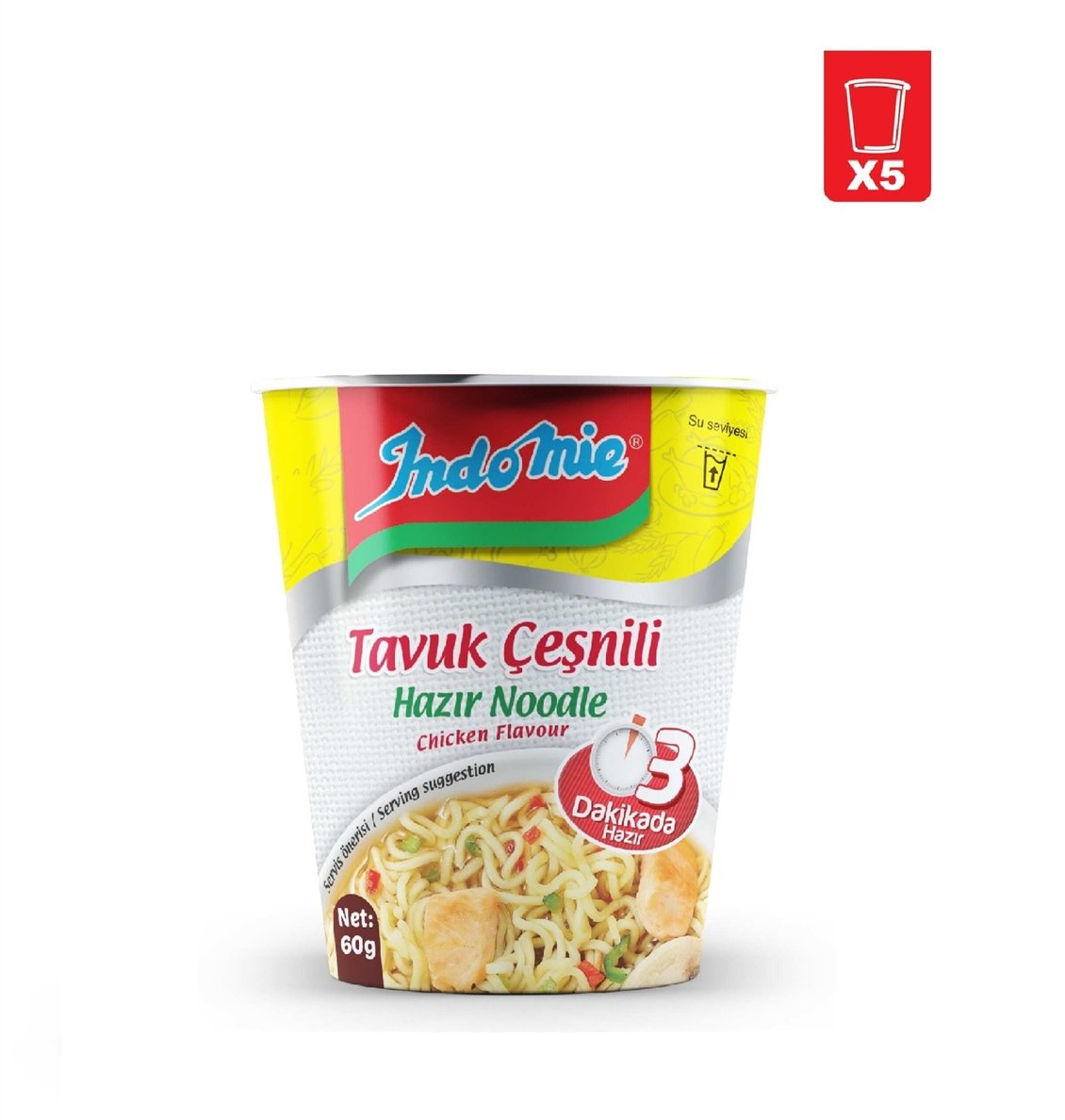 Etc.Indomıe Tavuk Çeşnili Noodle 70 Grx5