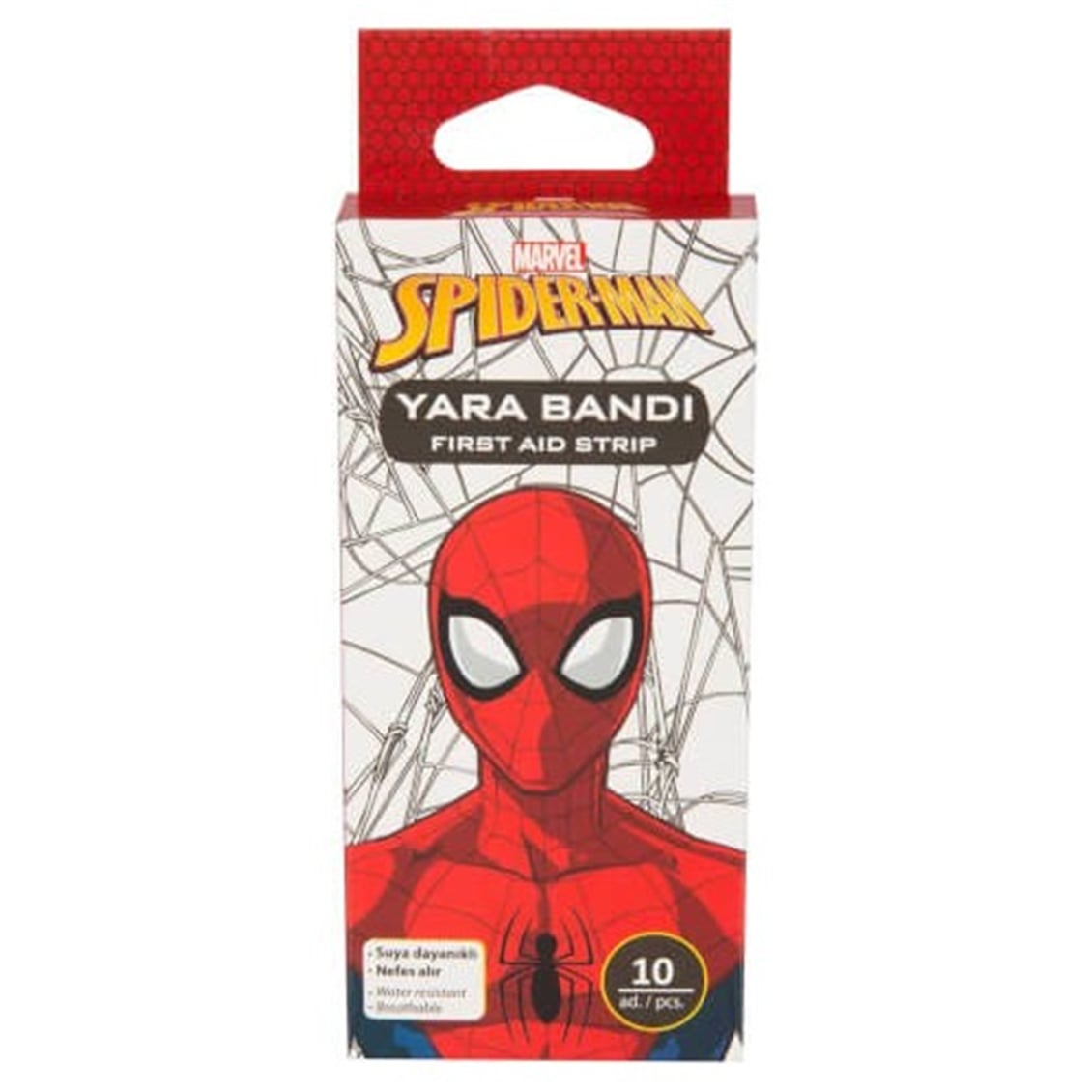 Spiderman Yara Bandı İnce Kutu 10'lu