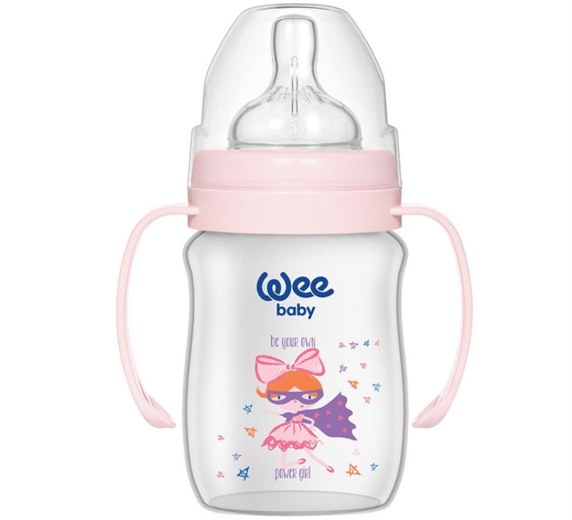 Wee Baby Klasik Plus Geniş Ağızlı Kulplu Pp Biberon 150 ml