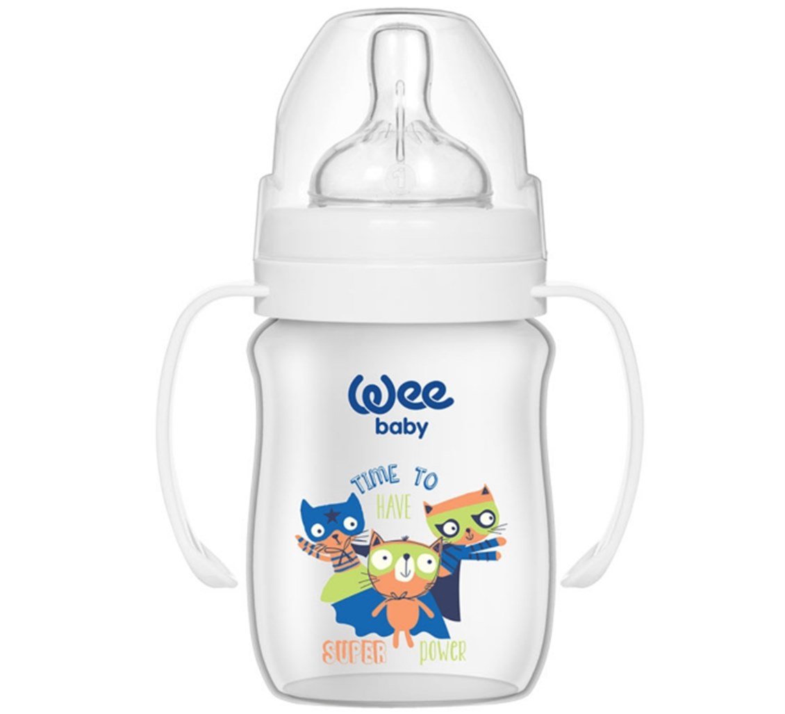 Wee Baby Klasik Plus Geniş Ağızlı Kulplu Pp Biberon 150 ml