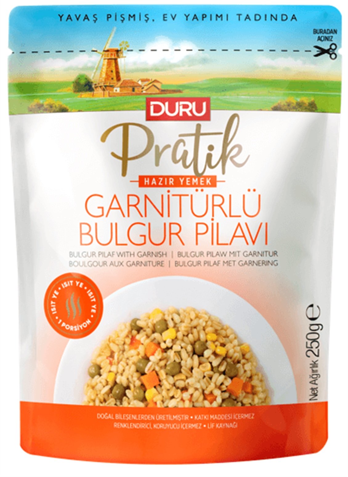 Duru Partik Garnitürlü Bulgur Pilavı