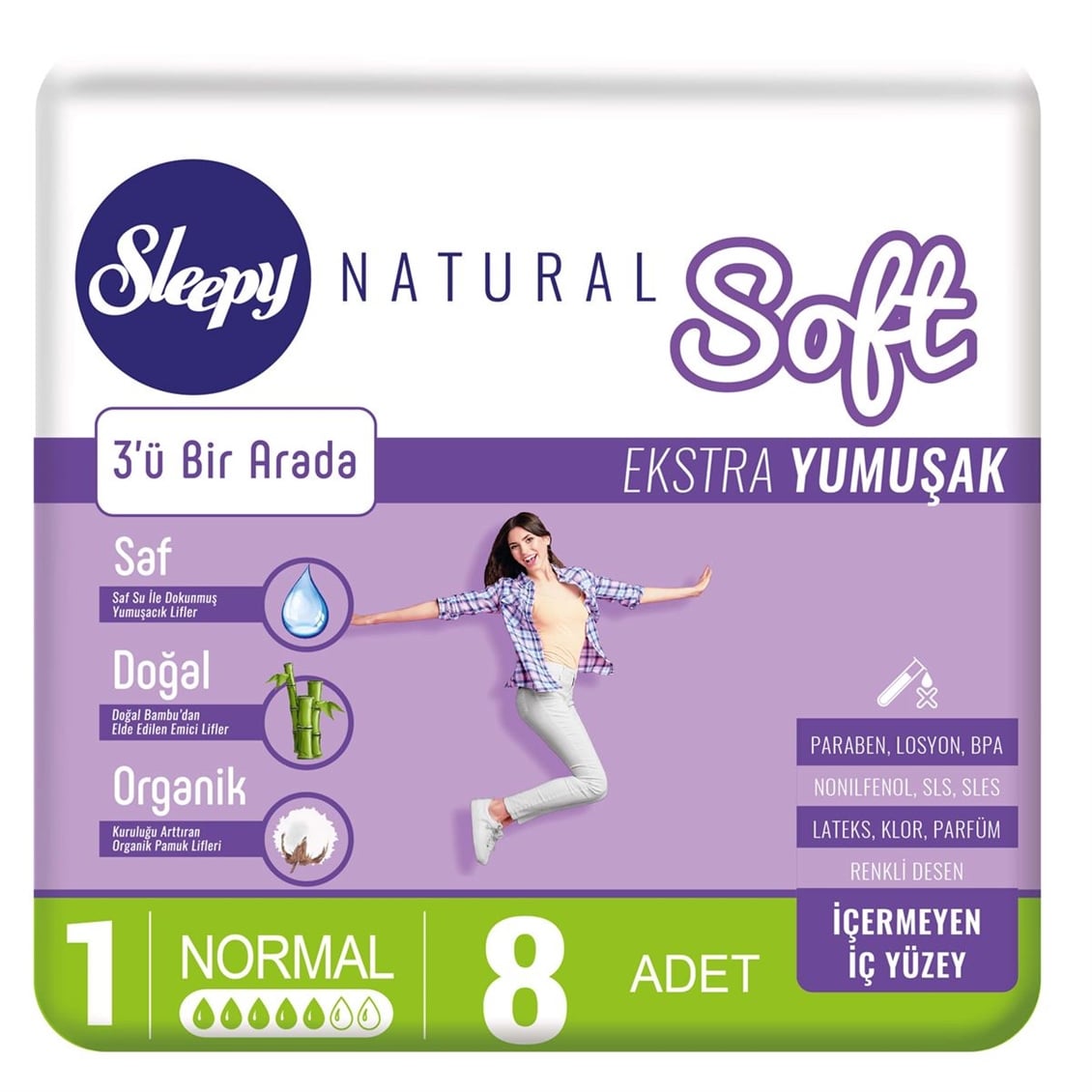 Sleepy Soft Standart Ped Normal 8li