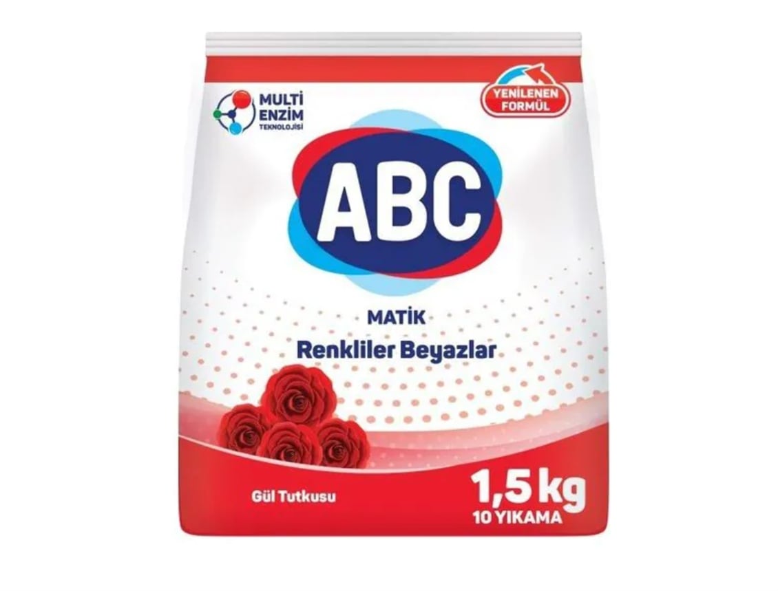 ABC Matik Gül Beyaz Renkliler 1,5 kg