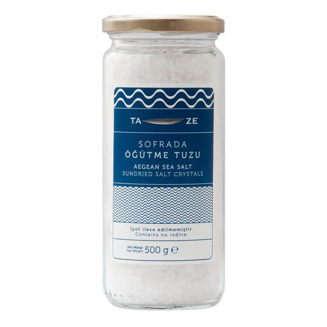 Taze Sofrada Öğütme Tuzu Cam 500 Gr