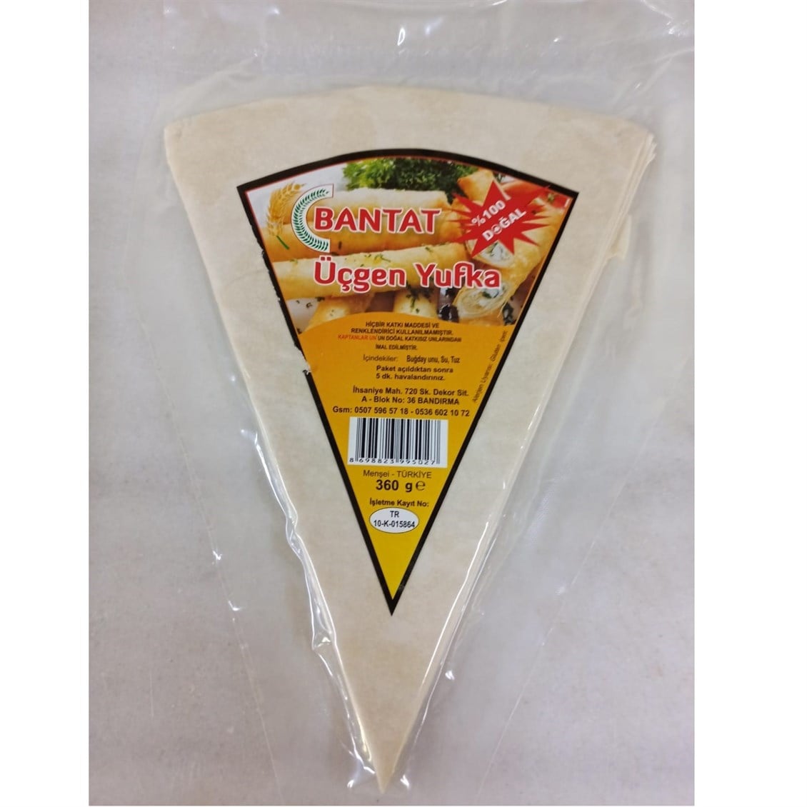 Bantat Üçgen Yufka 360 Gr