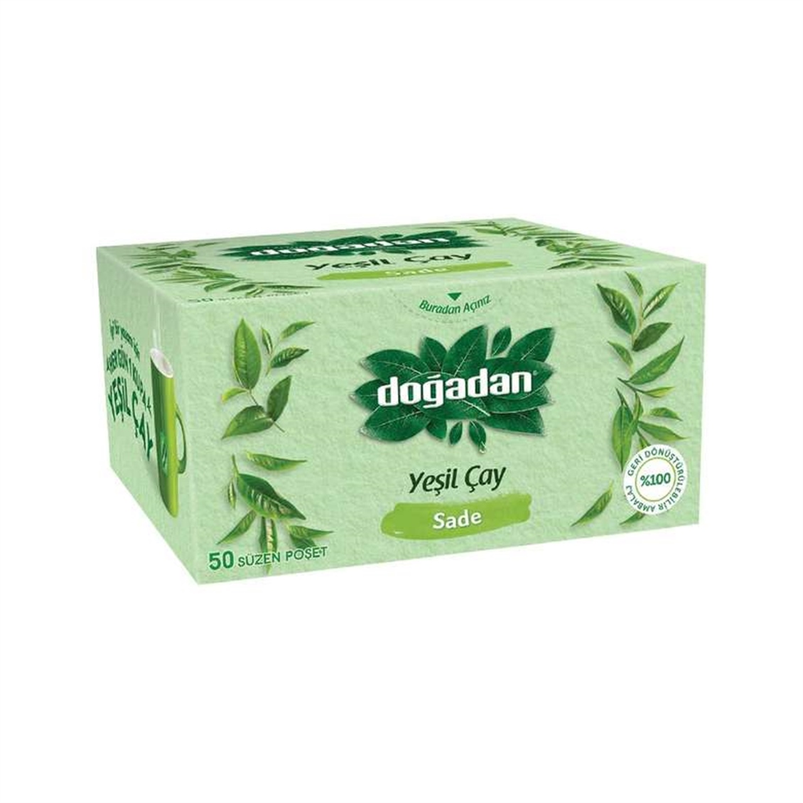 Doğadan Sade Yeşil Çay 50'li