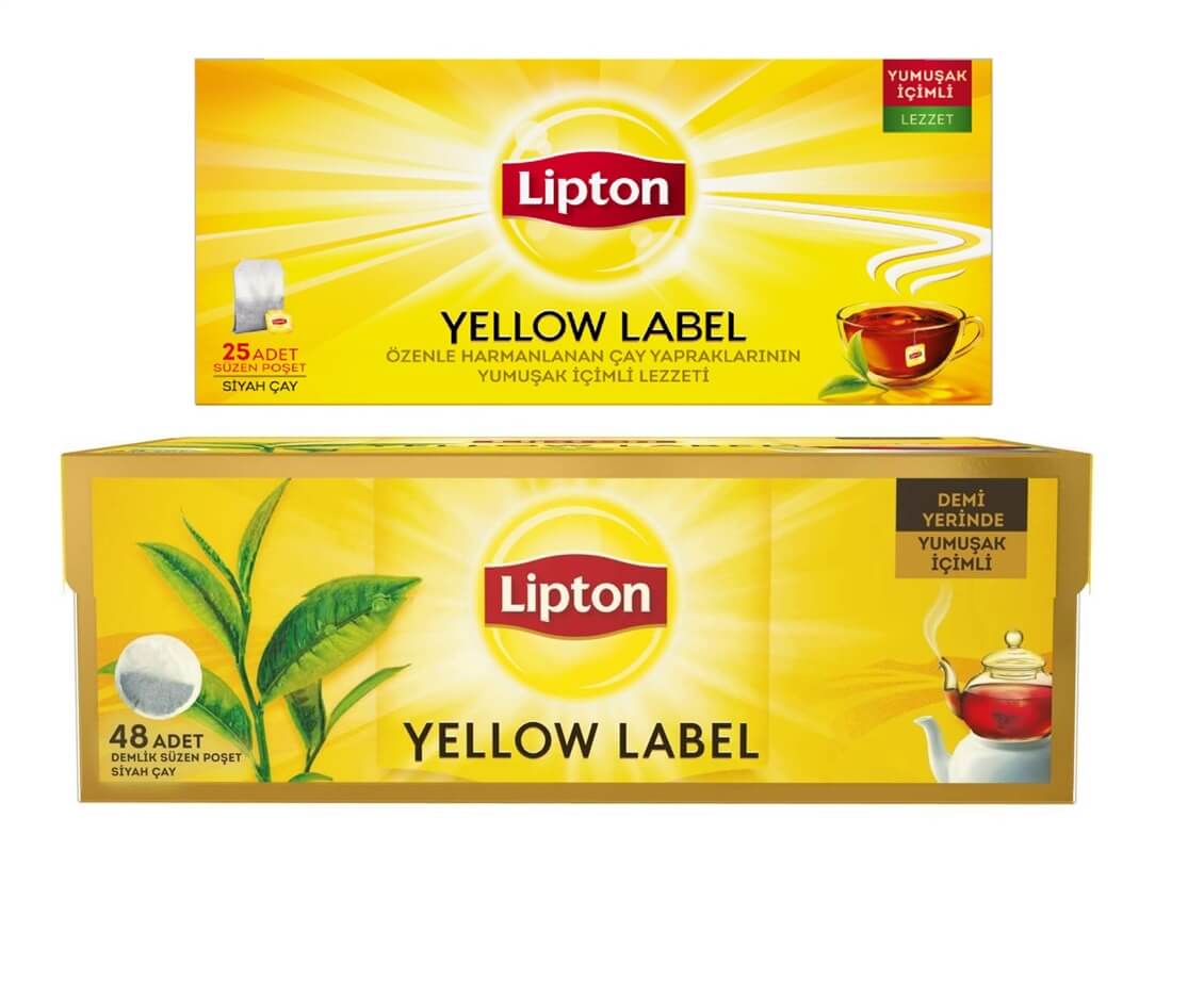 Lipton Yellow Label Demlik Peşot 48'li + 25'li Bardak Poşet