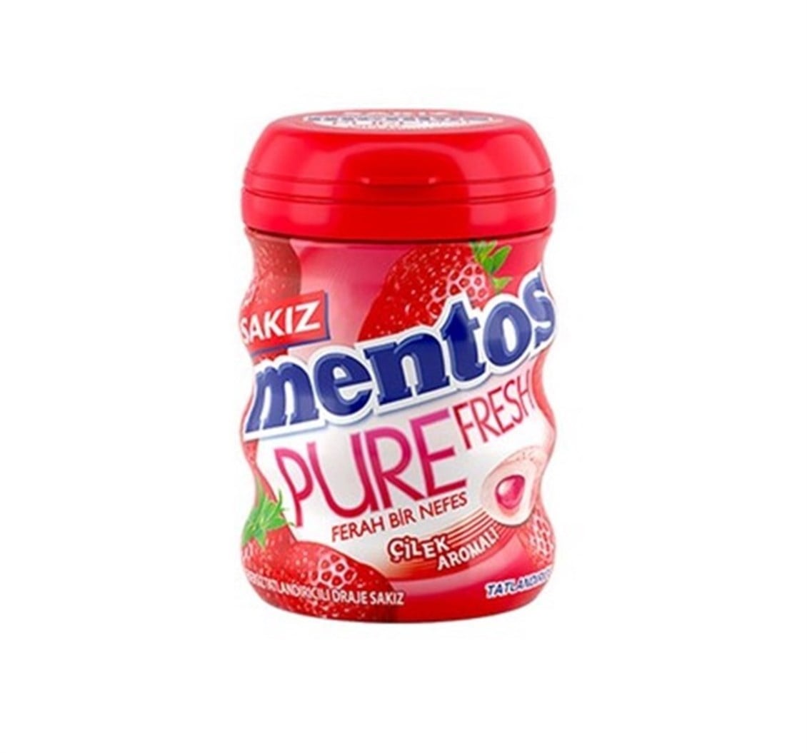 Mentos Pure Fresh Büyük Mch Şise Çilek 30 gr