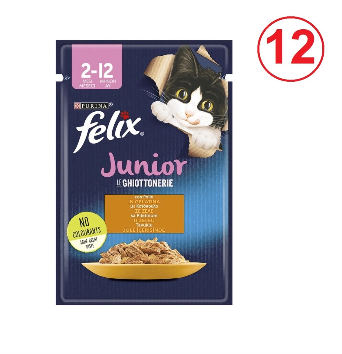 Etc.Felix Pouch Tavuklu 12'li 85 gr 