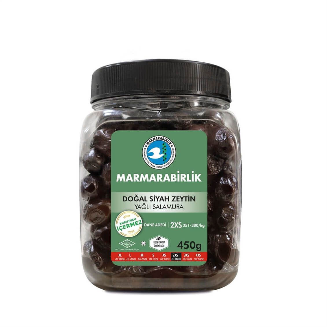 Marmara Birlik Elit 2xs Zeytin 450 gr