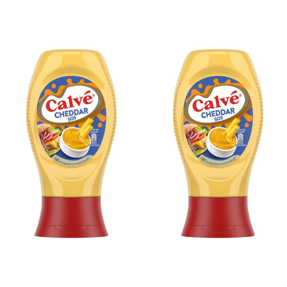 Calve Gurme Cheddar Sos 240 Gr 2'li