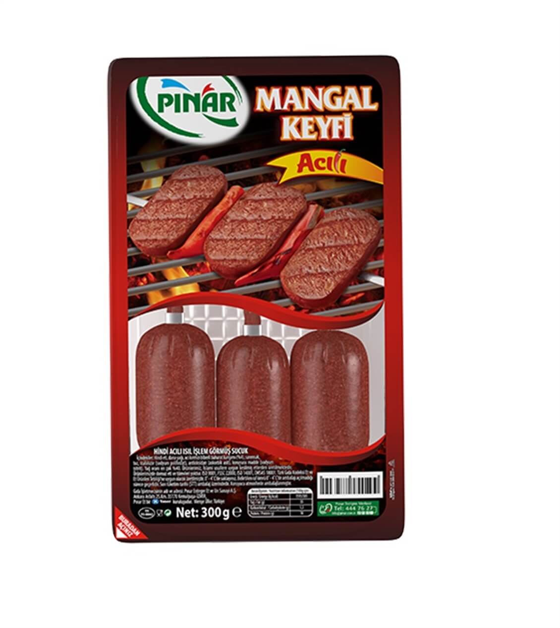Pınar Et Sucuk Acılı Mangal Keyfi 300  gr