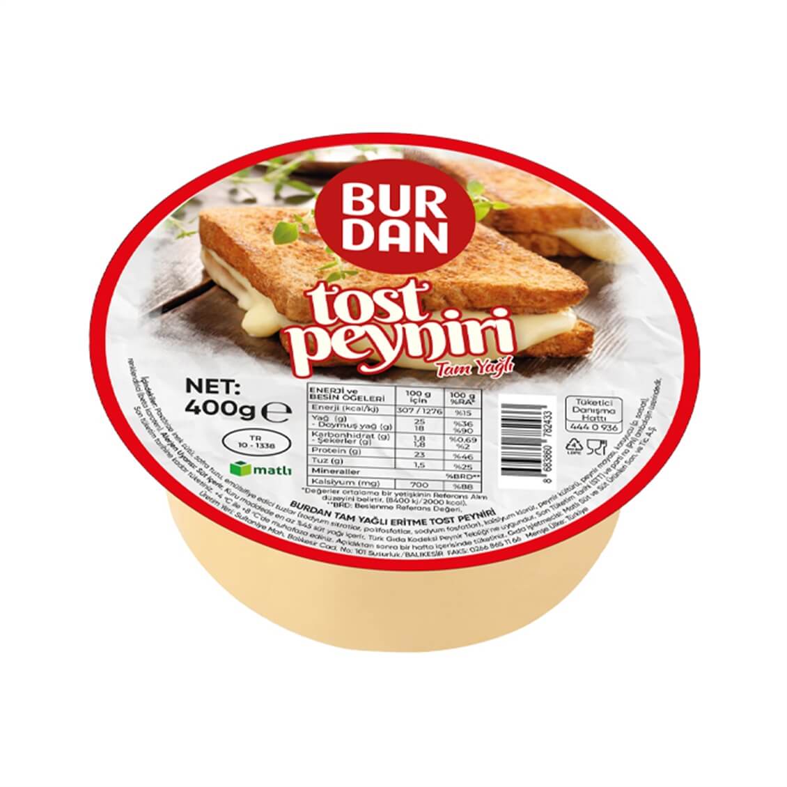 Burdan Tost Peyniri 400 gr