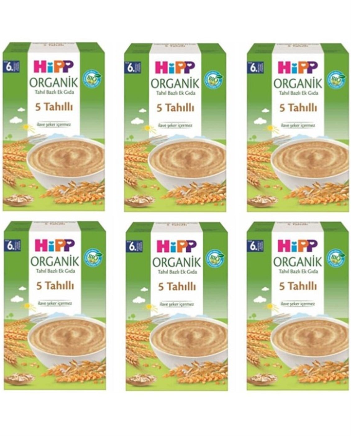 Etc. Hipp 5 Tahıllı Kaşık Mama 200 Gr X 6