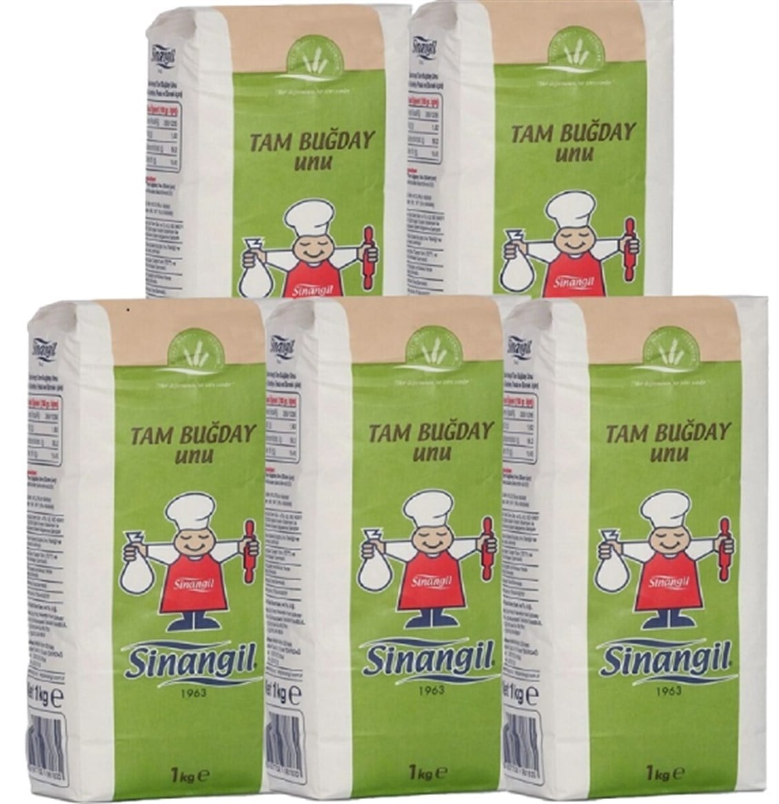 ETC.SINANGIL UN TAM BUGDAY 1 KG X 5 ADET