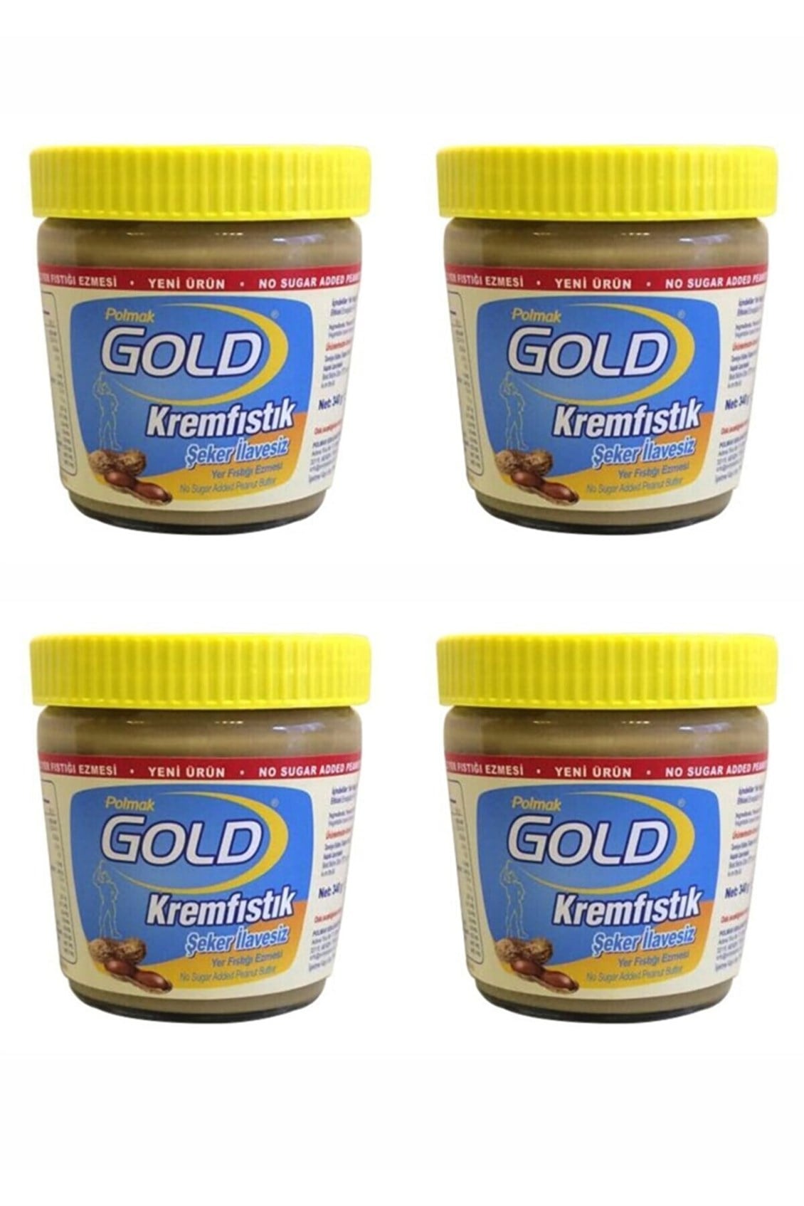 Etc. Gold Krem Fıstık Şeker İlavesiz 340 Gr x 4