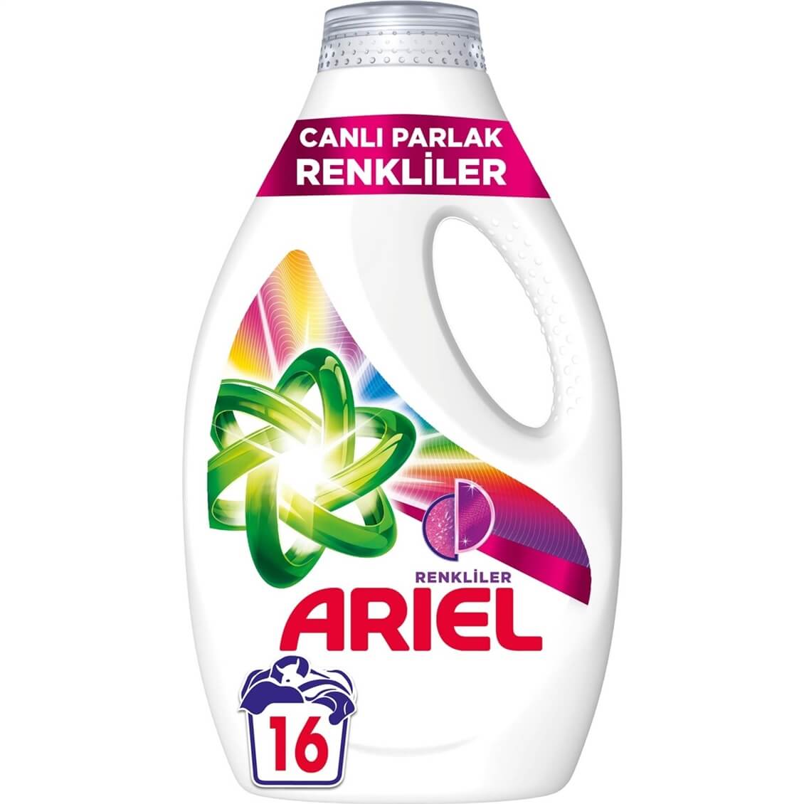 Ariel Canlı Parlak Renkliler Sıvı Çamaşır Deterjanı 16 Yıkama 880 ml