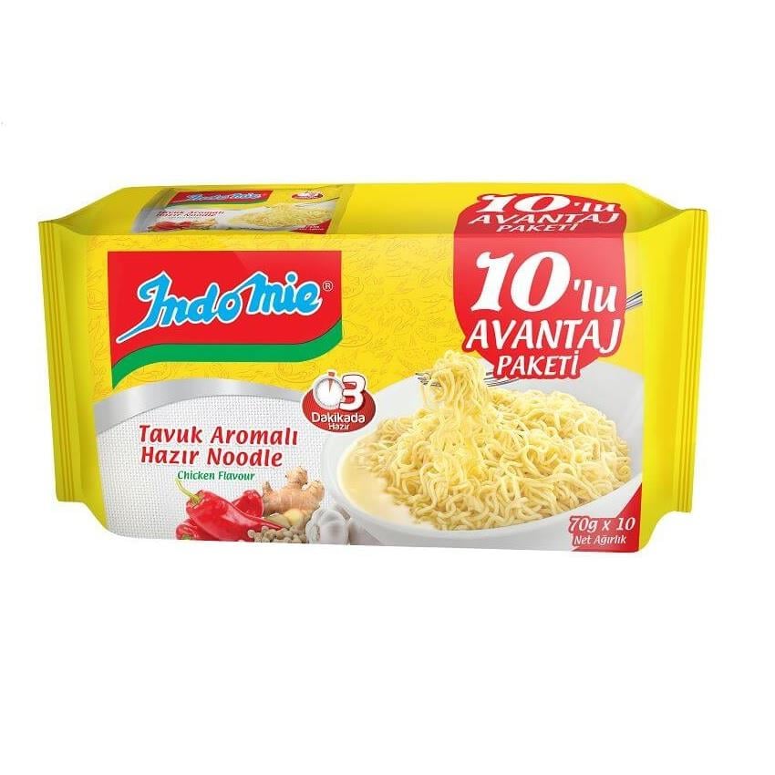 İndomie Paket Tavuklu Noodle 75 gr 10'lu
