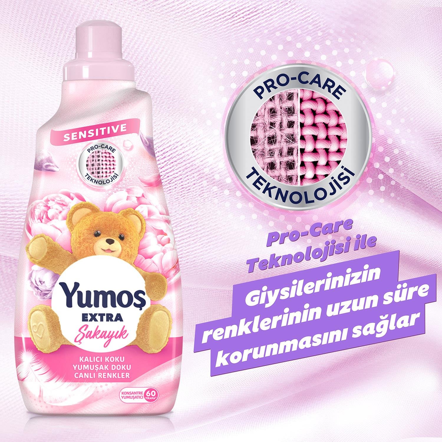 Yumoş Extra Yumuşatıcı Şakayık 1440 ml