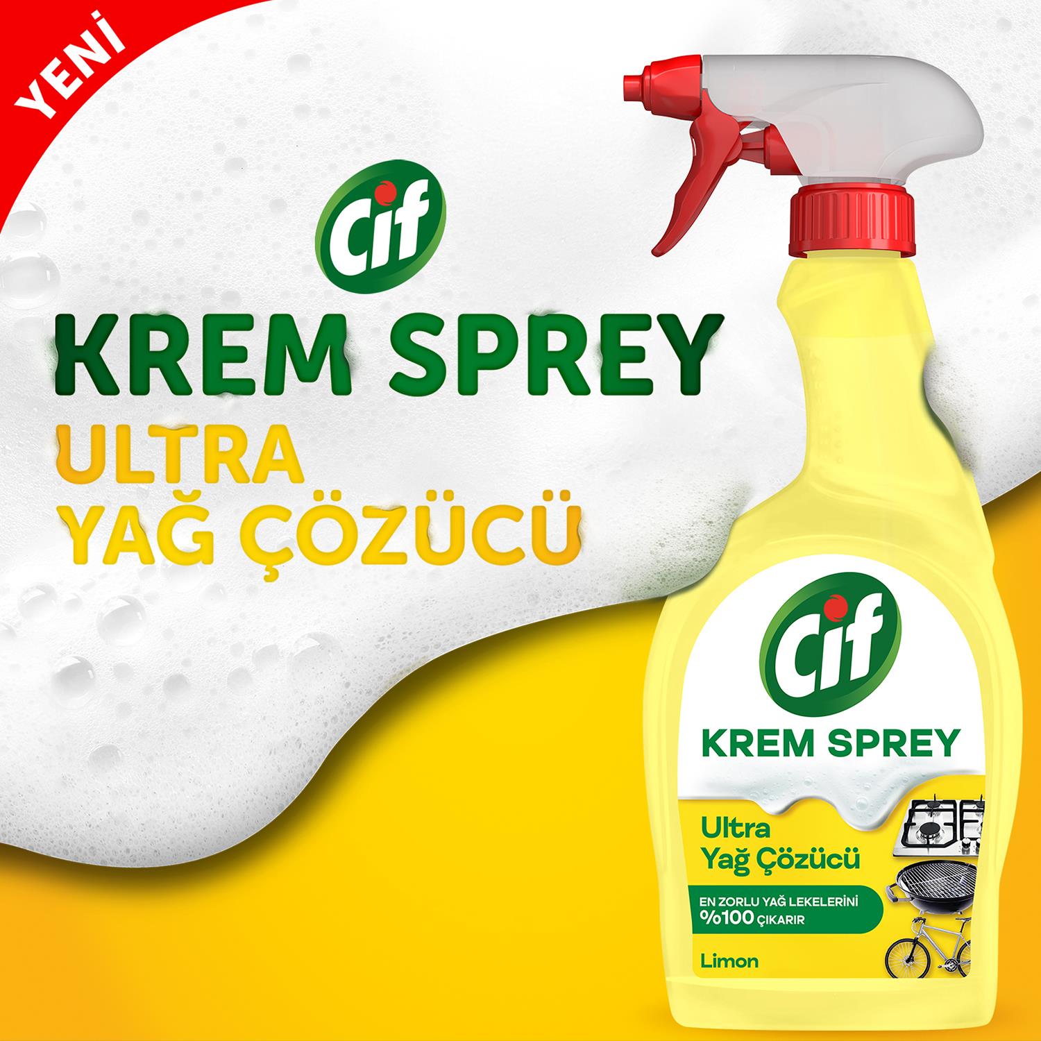 Cif Krem Sprey Limon 750 ml