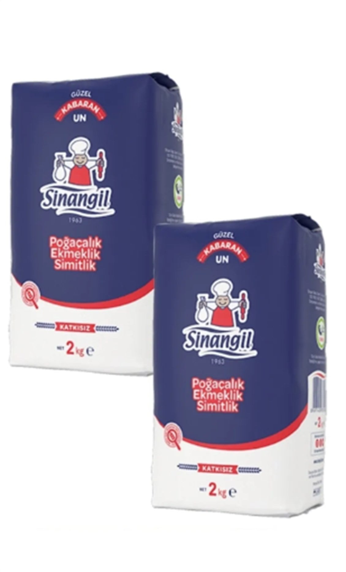 ETC.SINANGIL POGACALIK EKMEK. KABARAN UN 2 KG X 2 ADET