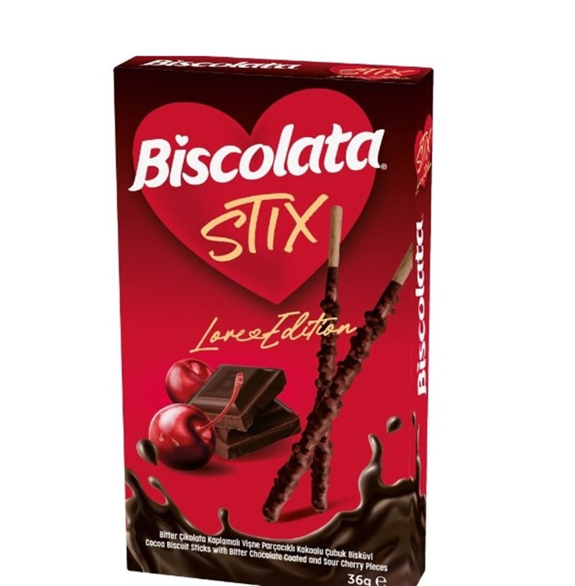 Şölen Biscolata Stix Vişne Bitter 36 gr
