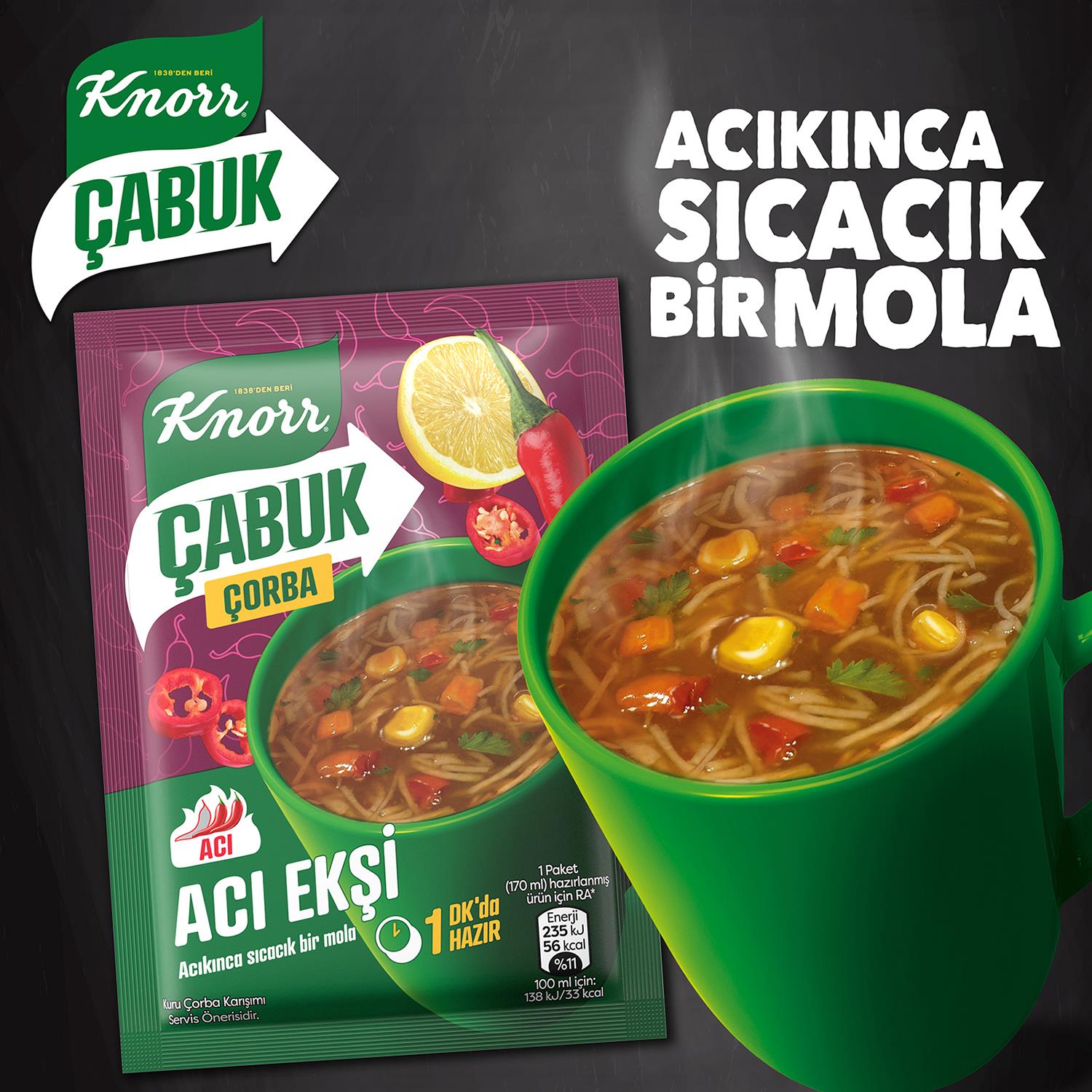 Knorr Çabuk Çorba Acı Ekşi 19 gr