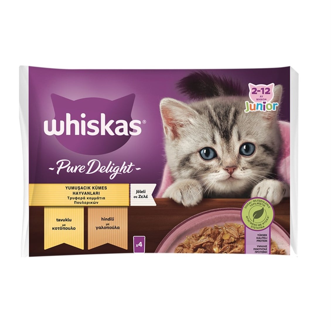 Whiskas Pure Delight Yavru Kümas Hayvanlı Yaş Kedi Maması 340 gr