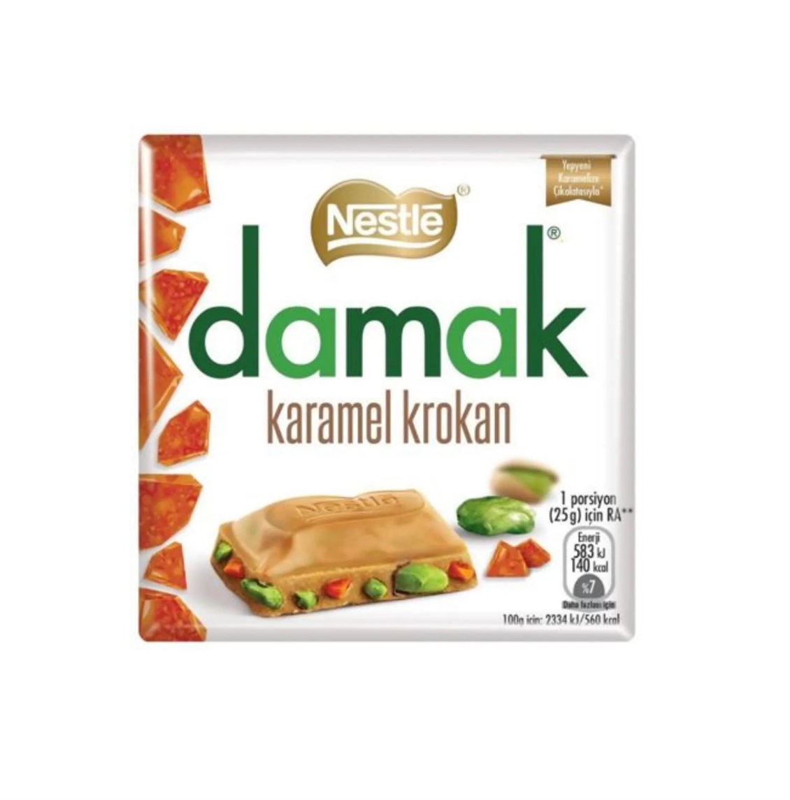Nestle Damak Kare Karamel Krokan 60 gr