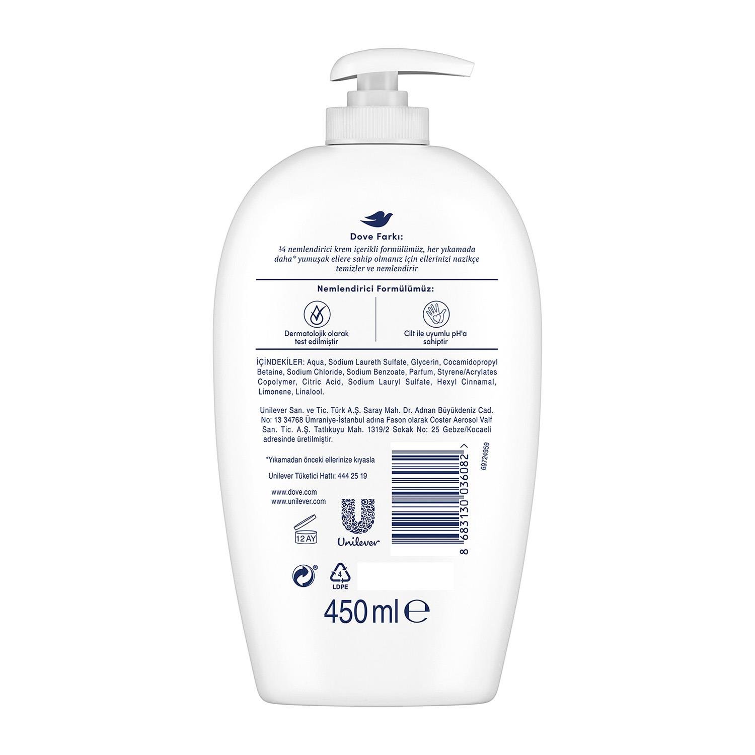 Dove Deeply Nourishing Nemlendirici Sıvı Sabun 450 ML