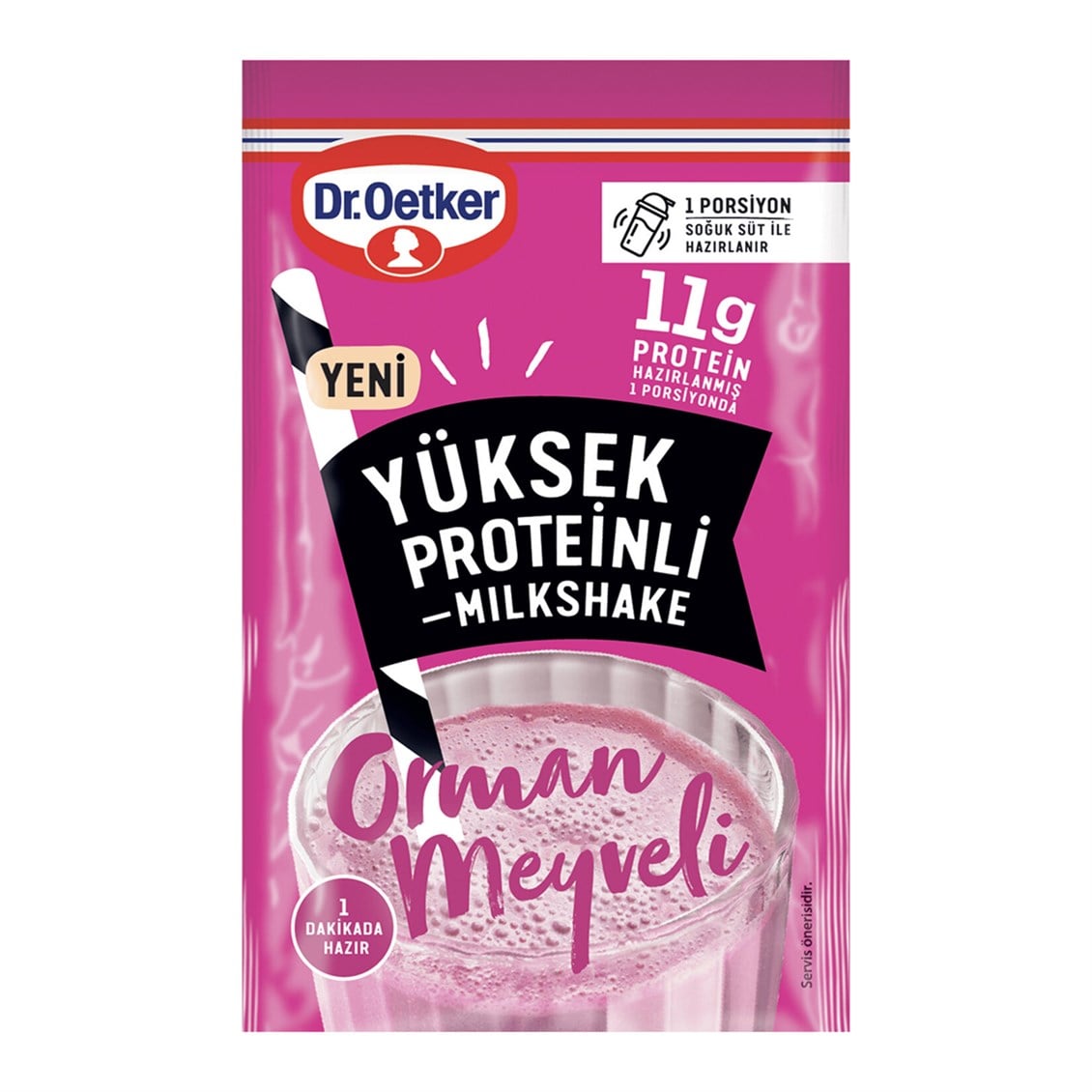 Dr.Oetker Milkshake Orman Meyveli Yüksek Proteinli  15 gr