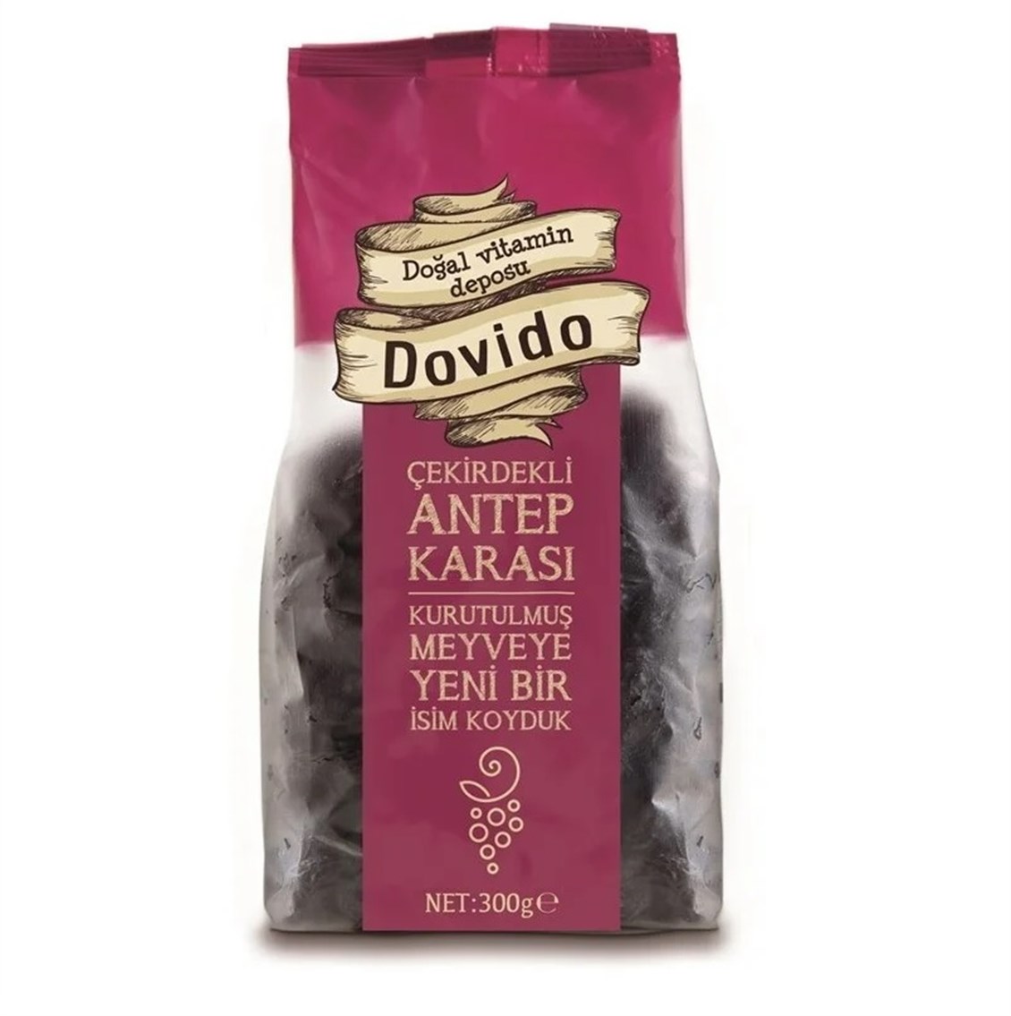 Dovido Kuru Üzüm Çekirdekli Antep Karası 300 gr