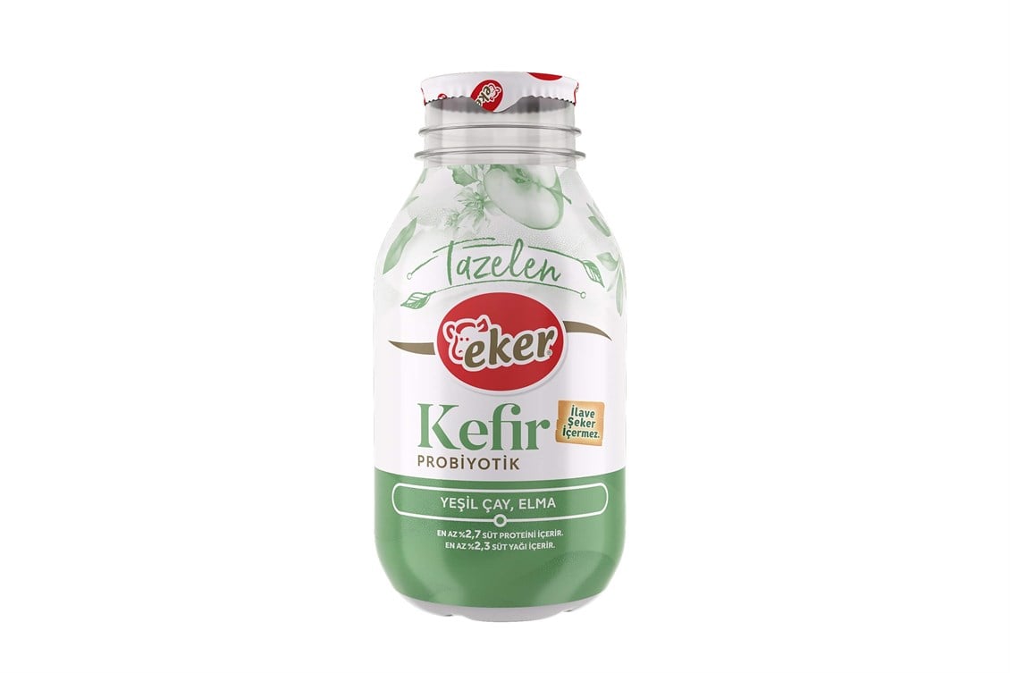 Eker Kefir Yeşil Çay ve Elmalı 290 ml