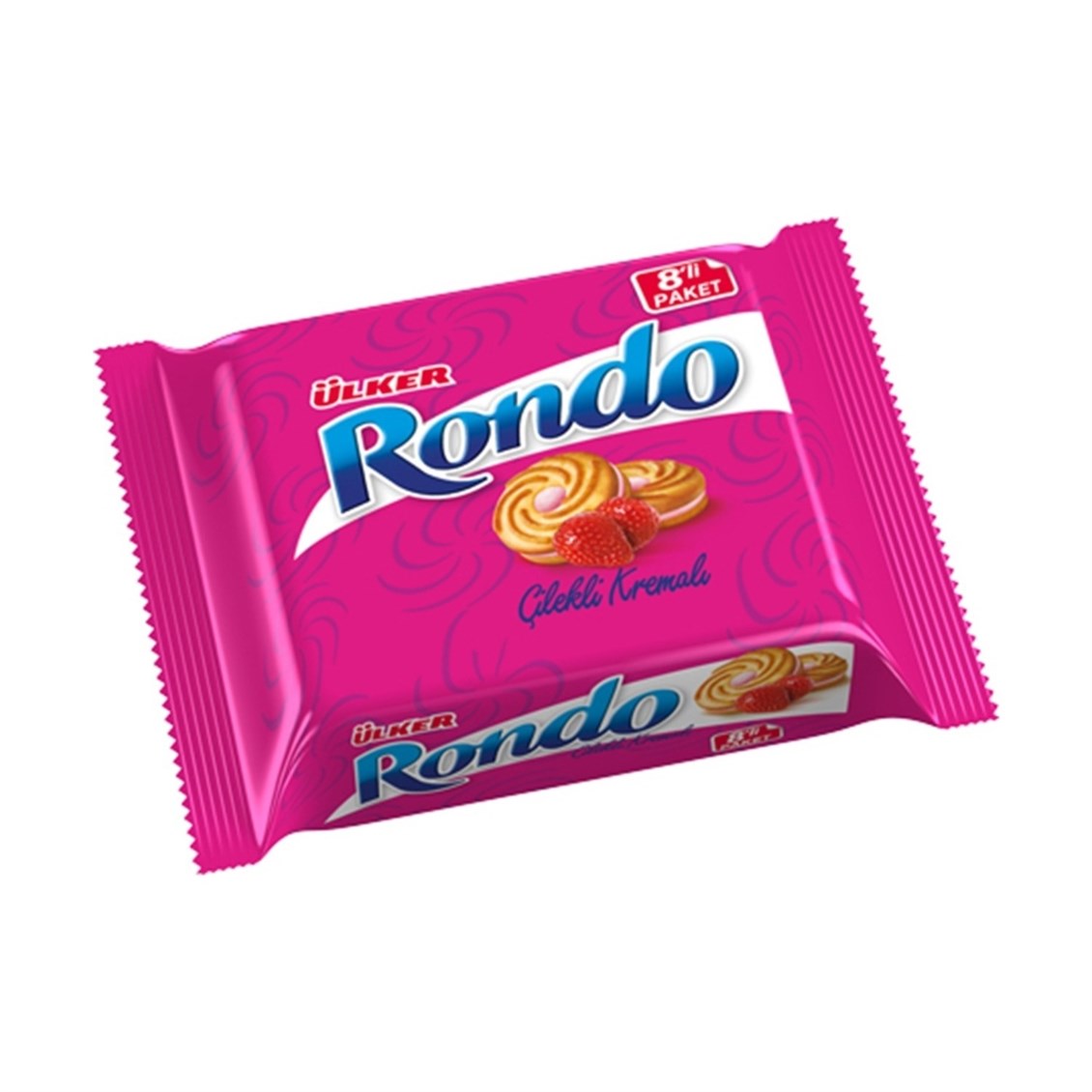 Ülker Kremalı Rondo Çilekli Bisküvi 61 gr 8'li