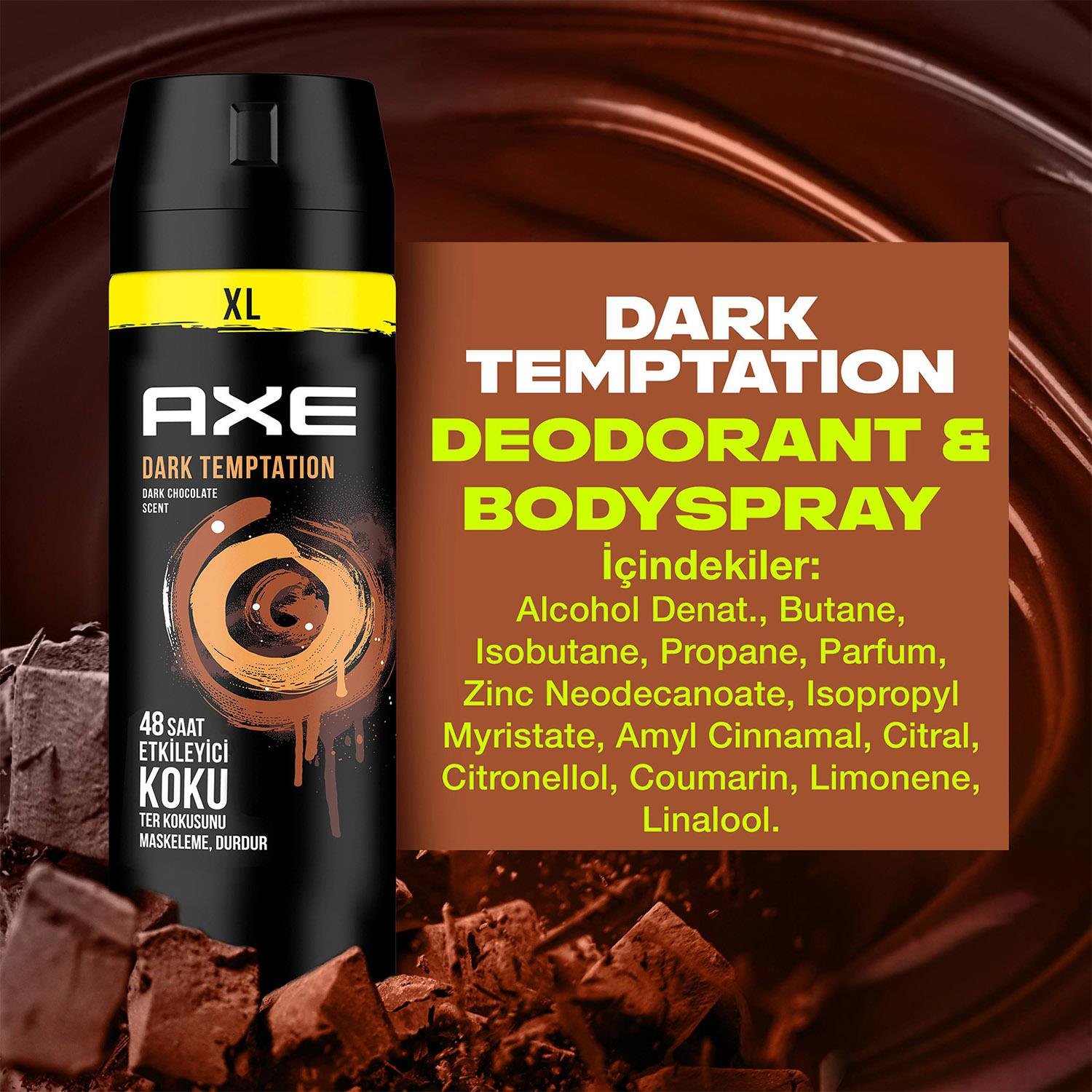 Axe Deodorant  Bodysprey  ve Dark Temptation 150 ml