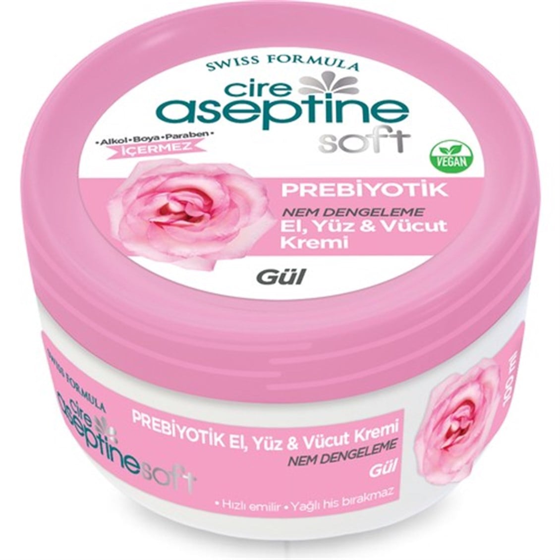 Cire Aseptine Krem Soft Gül 100 ml