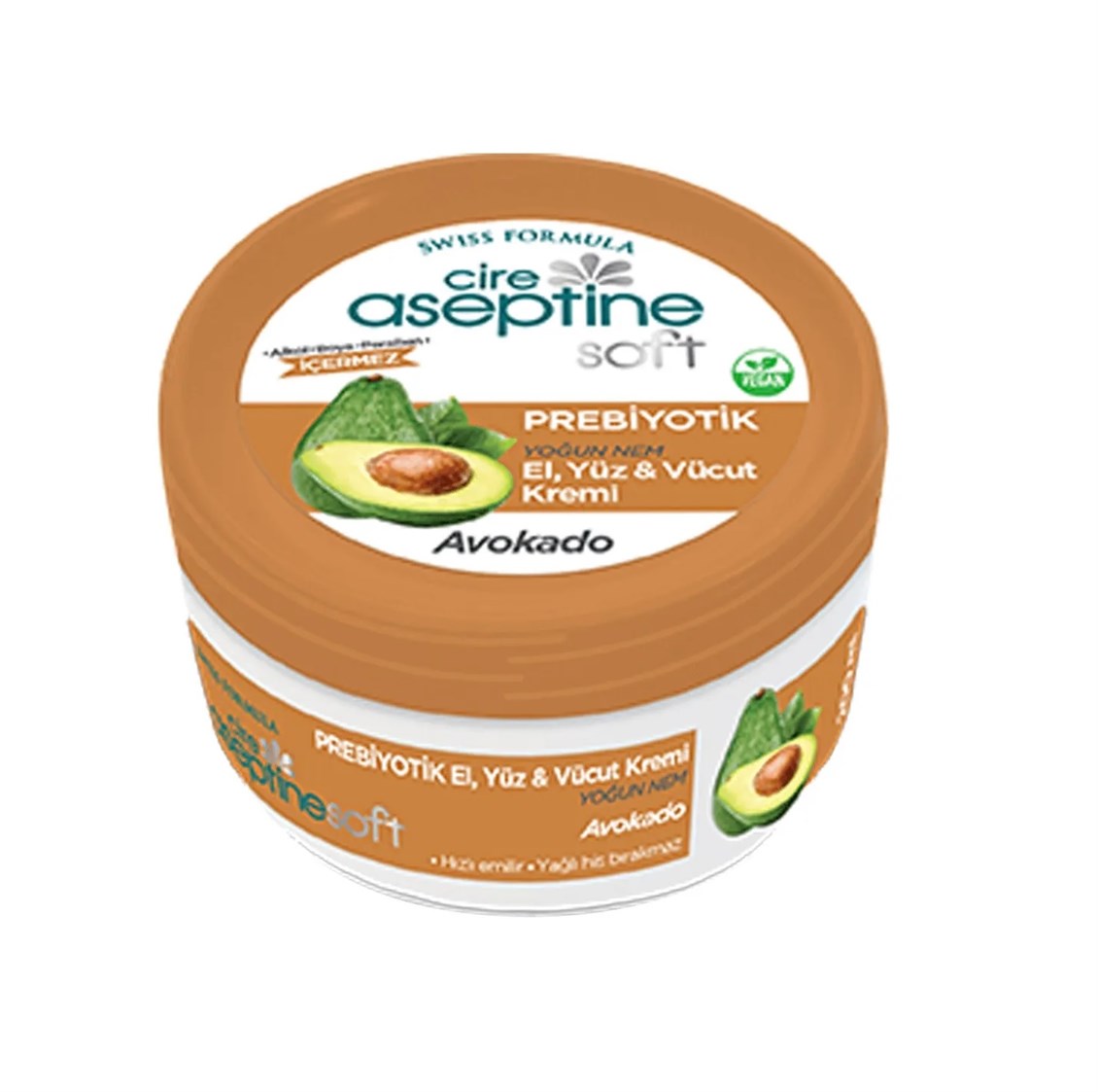 Cire Aseptine Soft Avokado Prebiyotik Krem 200 ml