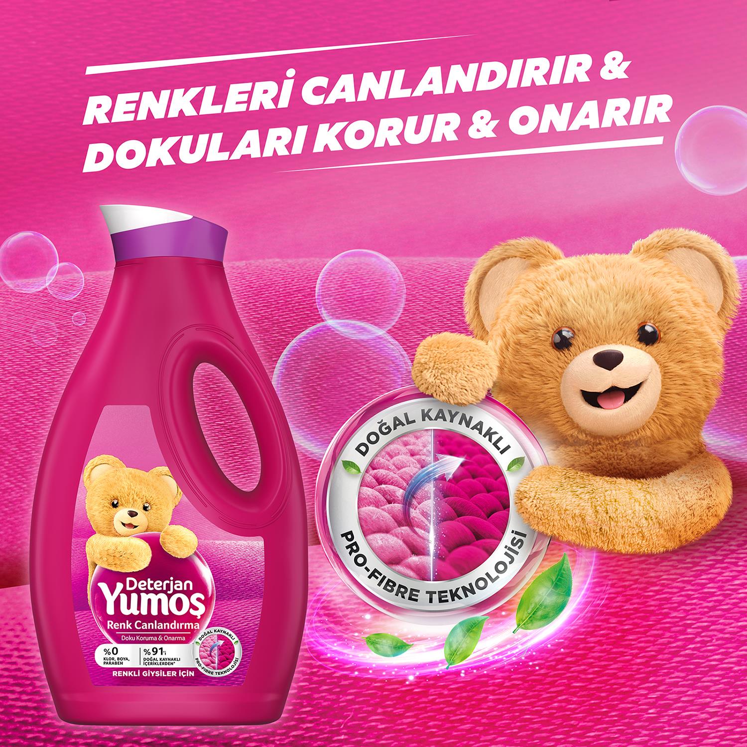 Yumoş Bakım Deterjanı Renkli 1690 ml