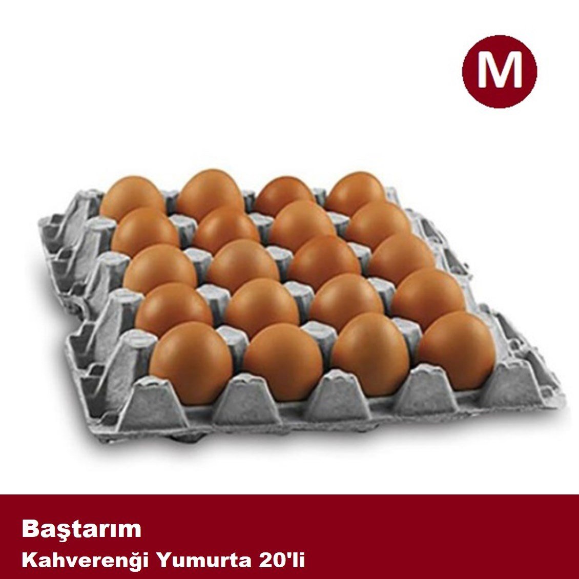 Baştarım Yumurta Kahverengi 20'li 